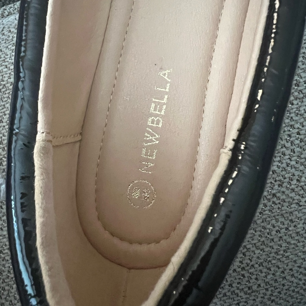 Black Patent Leather Mary Jane Flats Shoes BRAND NEW size 9 - Picture 7 of 9